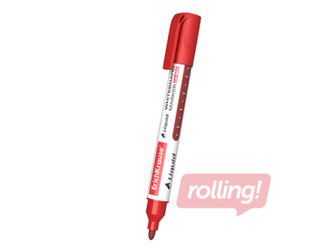 Marķieris baltajai tāfelei, Erich Krause LW-600, apaļš, sarkans