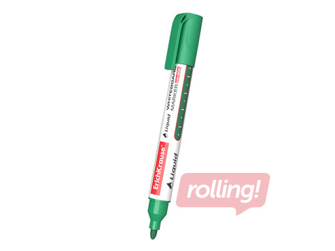 Marķieris baltajai tāfelei, Erich Krause LW-600, apaļš, zaļš