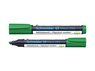 Marķieris baltajai tāfelei un flipchart papīram Schneider 293, 2-5mm, zaļš