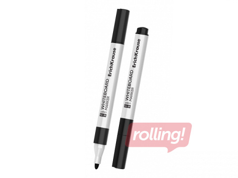 Marķieris baltajai tāfelei, Erich Krause W-170, trīsstūrveida forma, apaļš, melns