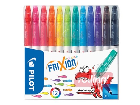 Flomāsteri Pilot Frixion Color, 12 krāsas