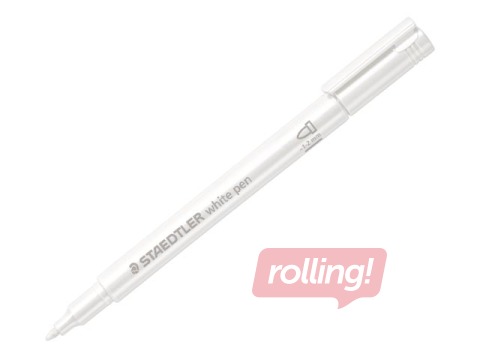 Flomāsters Staedtler 8323, metāliski balts