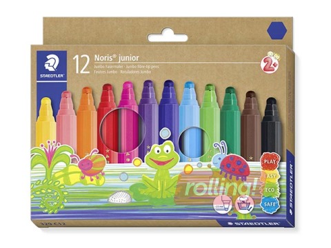 Flomāsters Staedtler Noris junior 329, 12 krāsas