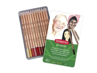 Derwent Academy Watercolour Skintone Pencils (12 Tin)