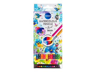 Colored pencils Centrum, watercolor, 12 colors