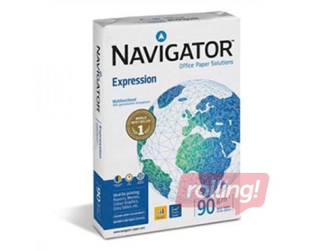 Papīrs Navigator Expression, A4, 90 g/m2, 500 loksnes