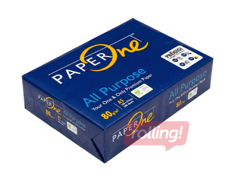 Papīrs Paper One, All Purpose, 80g/m2, A5, 500 loksnes