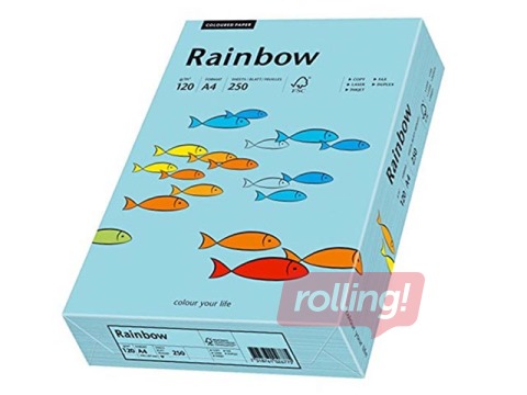 Papīrs Rainbow 84, A4, 80 g/m2, 500 loksnes, debess zils