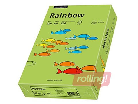 Papīrs Rainbow 76, A4, 80 g/m2, 500 loksnes, zaļš
