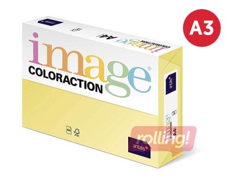 Papīrs Image Coloraction 55, A3, 80 g/m2, 500 loksnes, dzeltens