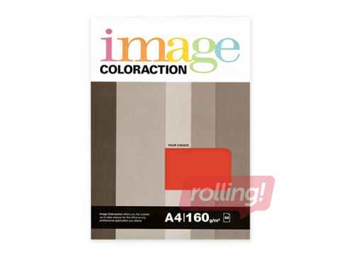 Papīrs Image Coloraction 28, A4, 160 g/m2, 50 loksnes, spilgti sarkans