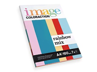 Papīrs Image Coloraction Rainbow Mix, A4, 160 g/m2, 70 loksnes