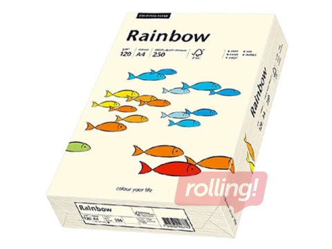 Papīrs Rainbow 03, A4, krēmkrāsas, 160g/m², 250 loksnes