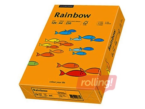 Paber Rainbow 24, A4, oranž, 160g/m², 250 lehte