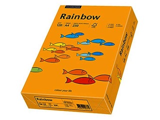 Papīrs Rainbow 24, A4, 160 g/m2, 250 loksnes, oranžs