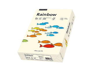 Papīrs Rainbow 03, A4, 120 g/m2, 250 loksnes, krēmkrāsas