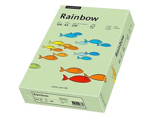 Papīrs Rainbow 72, A4, gaiši zaļš, 160g/m², 250 loksnes