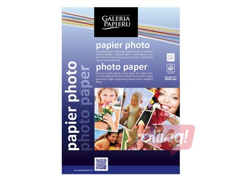 Foto papīrs, glancēts, 10x15cm, 240g/m², 25 loksnes