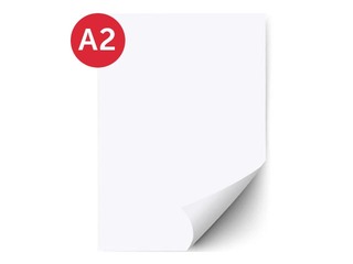 Kartons A2, 250g/m², balts, 1 loksne