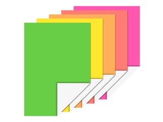Dekoratīva kartona komplekts, A4, Neon, 10 gab.