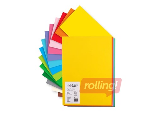Aplikāciju papīrs Happy Color  A4, divpusīgs, 200 lapas, dažādās krāsās