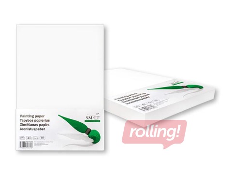 Zīmēšanas papīrs SM·LT, A4, 190g/m², 100 loksnes