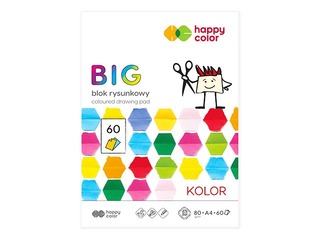 Aplikāciju papīrs Happy Color, A4, 80 g/m2, 60 krāsainas loksnes