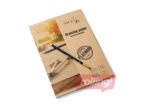 Zīmēšanas papīrs SM·LT, A4, 190 g/m², 20 loksnes