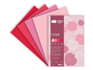 Dizaina papīrs Rose  A4, 170 g/m2, 20 loksnes, rozes toņi
