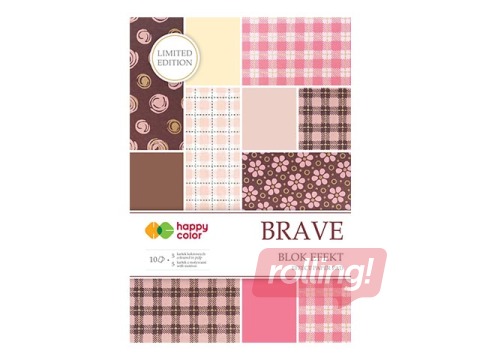 Dizaina papīrs Brave 20x29cm, 170-220 g/m2, 10 loksnes, 5 motīvi