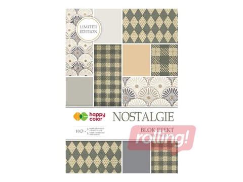 Effect paper pad Nostalgie 20x29cm, 170-220 g/m2, 10 sheets, 5 motives