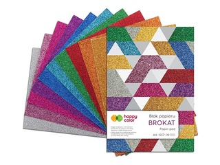 Dizaina papīrs Brokat, A4, 150 g/m2, 10 loksnes, 10 krāsas