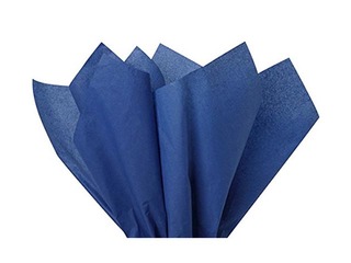 Zīdpapīrs dekoratīvais Bleu marine 183, 18 g/m2, 50 x 75 cm, 24 loksnes