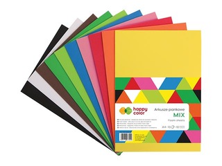 Foam craft sheets Happy Color, Pastel, A4, 5 sheets, 5 colours