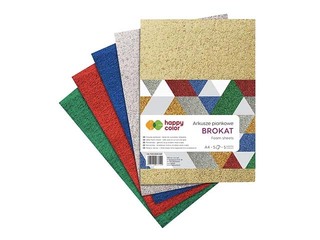 Putu loksnes Happy Color, Mix Glitter, A4, 5 loksnes, 5 krāsas
