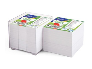Piezīmju papīrs Forpus ar kastīti, 9x9 cm, 800 lapas, balts