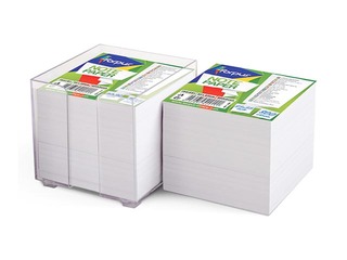 Piezīmju papīrs papildināšanai, 8.5x8.5 cm, 800 lapas, balts