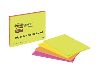 Līmlapiņas Post-it A5 Meeting Notes 6845-SSP, 152x203mm, 4x45 lapiņas 