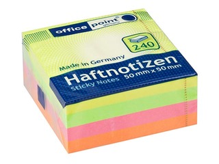 Līmlapiņu kubs, dažādas krāsas, 50x50mm, 240 lapiņas