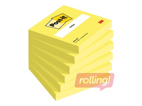 Līmlapiņas Post-it Neon, dzeltenas, 76x76mm, 100 lapiņas