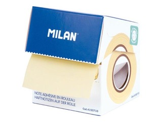 Līmlapiņu rullis Milan, dzeltens, 50mm x 10m