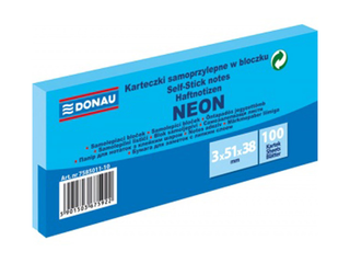 Līmlapiņas Donau, 38x51, 3x100l., neona zilas