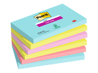 Līmlapiņas Post-It Super Sticky Cosmic 76x127mm, 6x90l.