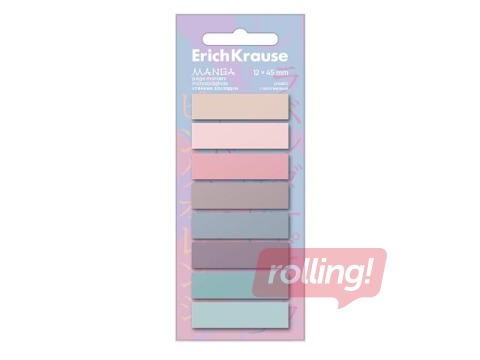 Marķēšanas indeksi ErichKrause, Manga, plastikāta, dažādas krāsas, 12x45mm, 160 lapiņas