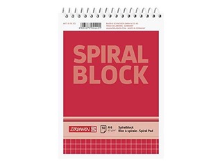 Piezīmju bloknots Spiral, A6, rūtiņu, 50 lapas