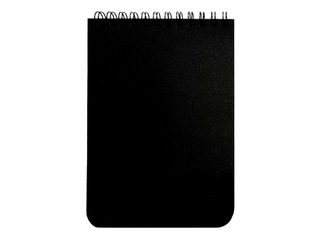 Piezīmju bloknots SM-LT, A6, melns plastikāta vāks, ar spirāli, 60 lapas, rūtiņu