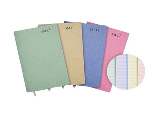Stiched notebook SM·LT, A4, ruled, 50 coloured sheets