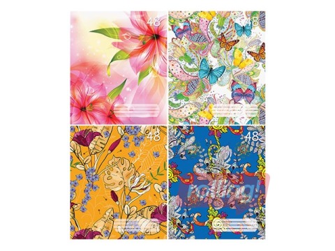 Kaustik ABC Flora, A5, ruuduline, 48 lehte
