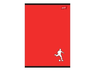 Notebook Unipap A5, Goal, squared, 32 pages, red