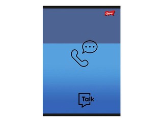 Notebook Unipap A5, Lets Talk Phone, squared, 60 pages, blue